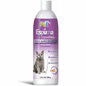 ESPUMA P/BAÑO EN SECO FANCY PETS P/GATOS ESSENTIALS 300 G