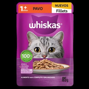 Sobre de Alimento Húmedo P/Gato de Pavo, whiskas  85g