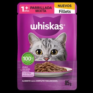 Sobre de Alimento Húmedo P/Gato de Parrillada Mixta, whiskas  85g