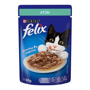 Sobre de Alimento Húmedo P/Gato de Atún , Felix 85g