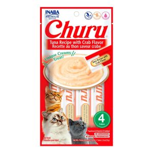 Premio P/Gato Churu Receta Atún con Cangrejo 4pz