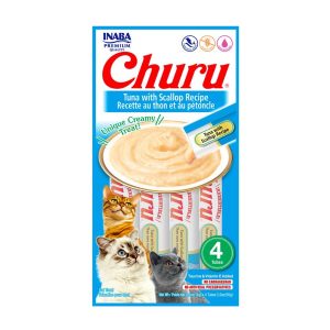 Premio P/Gato Churu Receta Atún con Vieiras 4pz